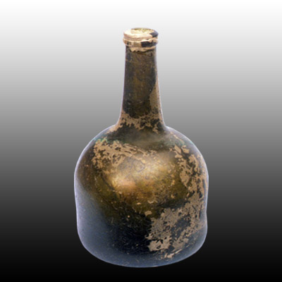 Dutch free blown mallet shaped wine