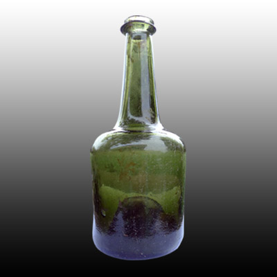 English free blown mallet shaped wine